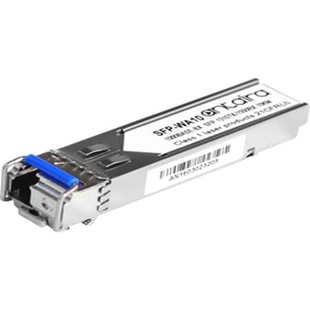 1.25G Gigabit SFP Transceiver WDM-A, SM/LC/10KM/11.0dB/TX:1310nm RX:1550nm, -40ºC~85ºC